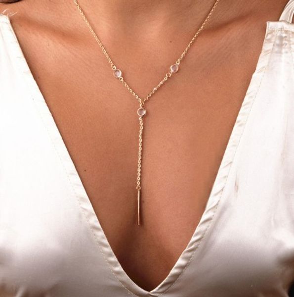 transparent rhinestoned bar charm necklaces for womens gold silver plated simple style fashion jewelry gifts chokers necklaces, Golden;silver 
transparent rhinestoned bar charm necklaces for womens gold silver plated simple style fashion jewelry gifts chokers necklaces, Golden;silver