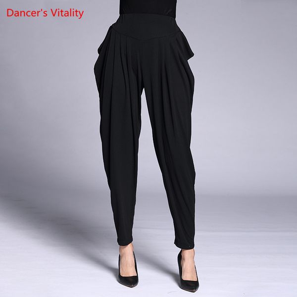 autumn winter ballroom dance trousers elastic force loose black dance pants women latin waltz tango practice costume, Black;red
autumn winter ballroom dance trousers elastic force loose black dance pants women latin waltz tango practice costume, Black;red