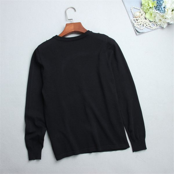 Women Harajuku Pullovers Knit Tops Christmas Autumn Winter Runway Designer Hoodies Letter Pearl Beading Knitted Black Tops Pullover
Women Harajuku Pullovers Knit Tops Christmas Autumn Winter Runway Designer Hoodies Letter Pearl Beading Knitted Black Tops Pullover