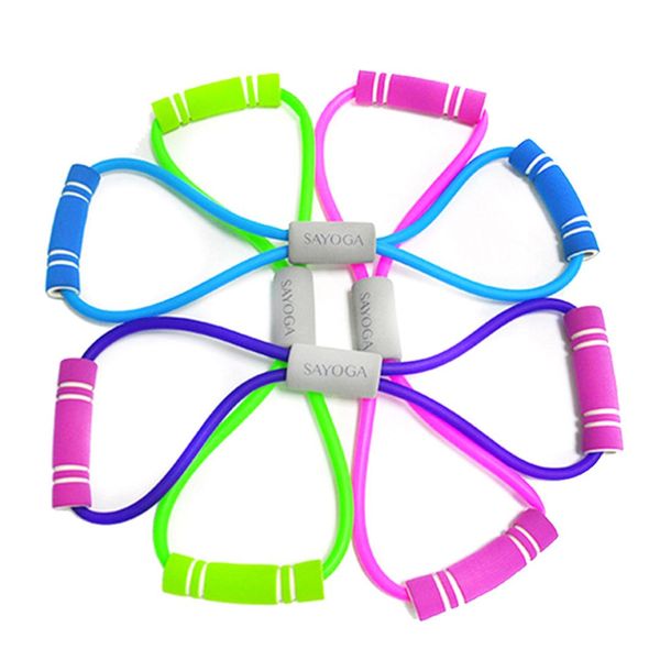 8 shape resistance band exercise cords for yoga workout body building - cyborg green resistance belt stretch band excercise
8 shape resistance band exercise cords for yoga workout body building - cyborg green resistance belt stretch band excercise