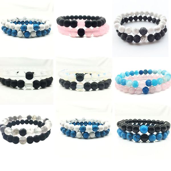 20 styles women men natural rock beads chakra bracelets healing energy stone mala charm fashion essential oil diffuser jewelry, Black
20 styles women men natural rock beads chakra bracelets healing energy stone mala charm fashion essential oil diffuser jewelry, Black