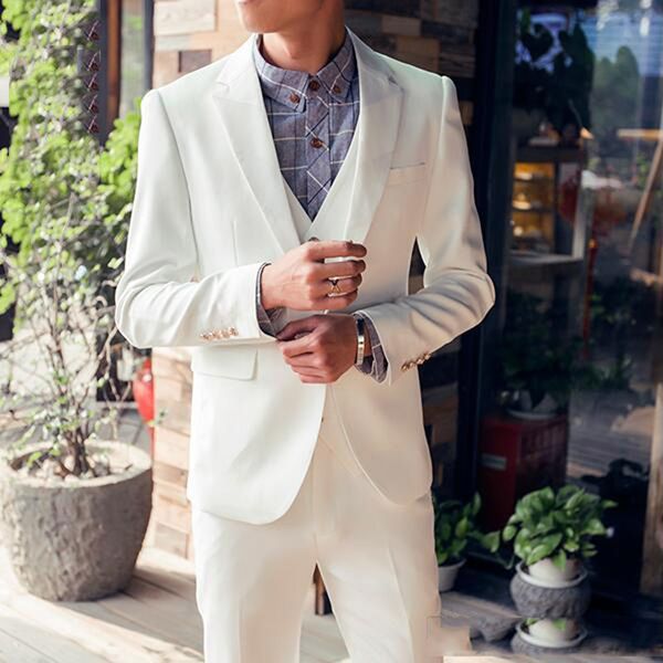 2018 men suits white notched lapel wedding suits business evening dress bridegroom custom made slim fit formal 3piece man blazer tuxedo, Black;gray
2018 men suits white notched lapel wedding suits business evening dress bridegroom custom made slim fit formal 3piece man blazer tuxedo, Black;gray