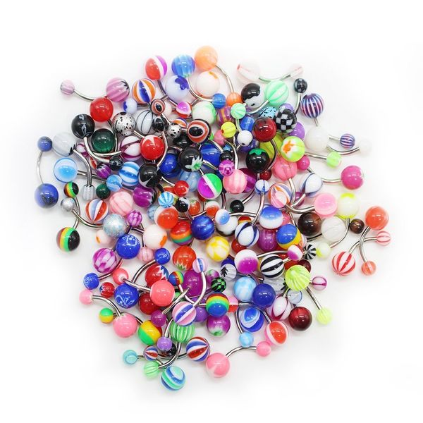 mixed belly button navel rings, auniquestyle stainless steel barbells body piercing fashion acrylic women jewelry, Silver
mixed belly button navel rings, auniquestyle stainless steel barbells body piercing fashion acrylic women jewelry, Silver