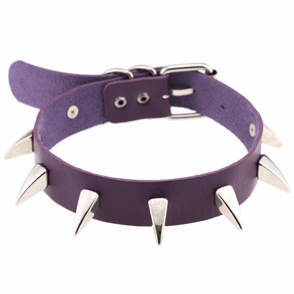 punk choker gothic leather choker necklace women rivet collar spike chocker goth statement jewelry, Golden;silver
punk choker gothic leather choker necklace women rivet collar spike chocker goth statement jewelry, Golden;silver