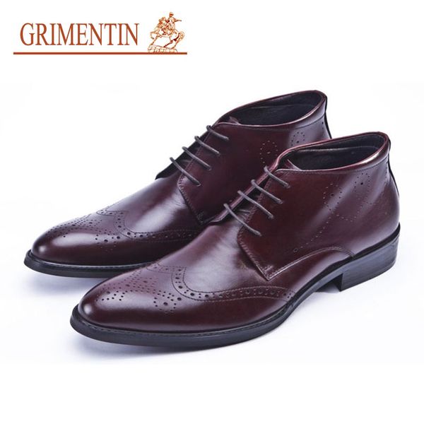 grimntin мужская мода сапоги итальянский винтаж wingtip резные формальные бизнес обувь из натуральной кожи зашнуровать, Black
grimntin мужская мода сапоги итальянский винтаж wingtip резные формальные бизнес обувь из натуральной кожи зашнуровать, Black