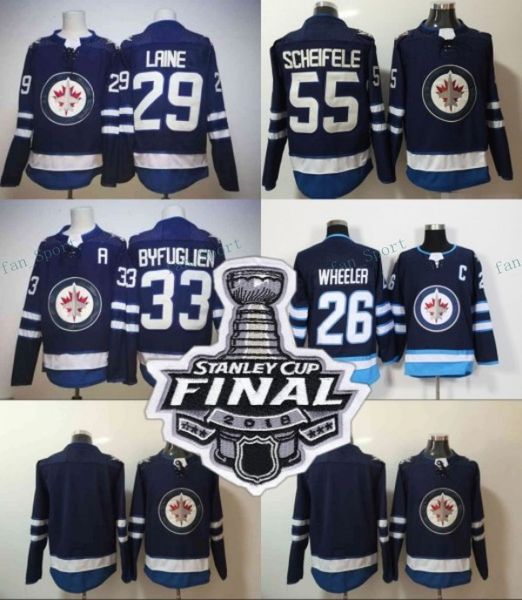 Winnipeg Jets 2018 Stanley Cup Final Jersey 26 Blake Wheeler 27 Nikolaj Ehlers 29 Patrik Laine 33 Dustin Byfuglien 55 Mark Scheifele Jerseys
Winnipeg Jets 2018 Stanley Cup Final Jersey 26 Blake Wheeler 27 Nikolaj Ehlers 29 Patrik Laine 33 Dustin Byfuglien 55 Mark Scheifele Jerseys
