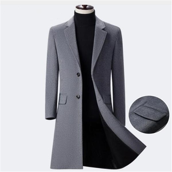 2018 new long winter man coat woolen coatl blend mens wool jacket single breasted woolen overcoat long parka men, Black
2018 new long winter man coat woolen coatl blend mens wool jacket single breasted woolen overcoat long parka men, Black