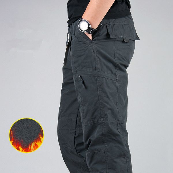 cargo pants men tactical baggy pants winter thicken fleece warm casual cotton combat bomber working trousers for men, Black
cargo pants men tactical baggy pants winter thicken fleece warm casual cotton combat bomber working trousers for men, Black