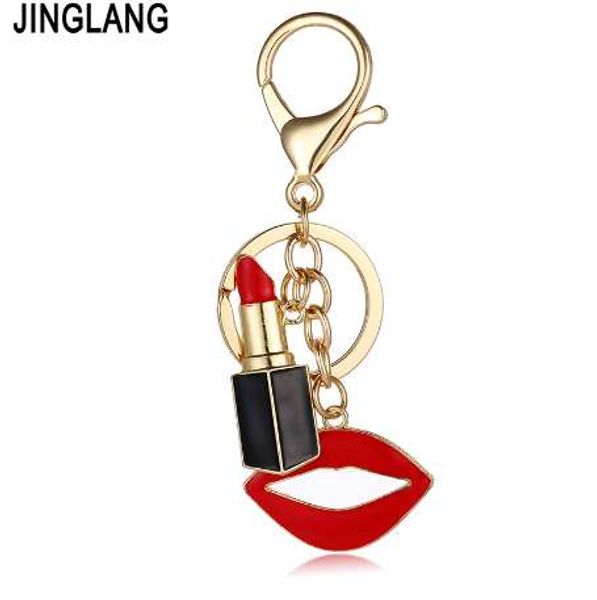 jinglang fashion gold color metal keyring dangle red enamel lipstick mix mouth charms keychains for women luxury handbag jewelry, Slivery;golden
jinglang fashion gold color metal keyring dangle red enamel lipstick mix mouth charms keychains for women luxury handbag jewelry, Slivery;golden