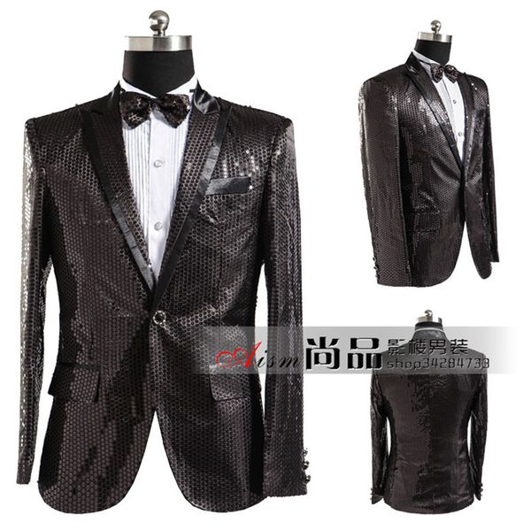 men's black sequin blazer casaco masculino concert blazer men sequin men blaser masculino summer hombre, White;black
men's black sequin blazer casaco masculino concert blazer men sequin men blaser masculino summer hombre, White;black