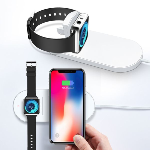 2 в 1 быстрое беспроводное зарядное устройство Qi Быстрая зарядка для Apple Watch 3 iWatch Iph
2 в 1 быстрое беспроводное зарядное устройство Qi Быстрая зарядка для Apple Watch 3 iWatch Iph
