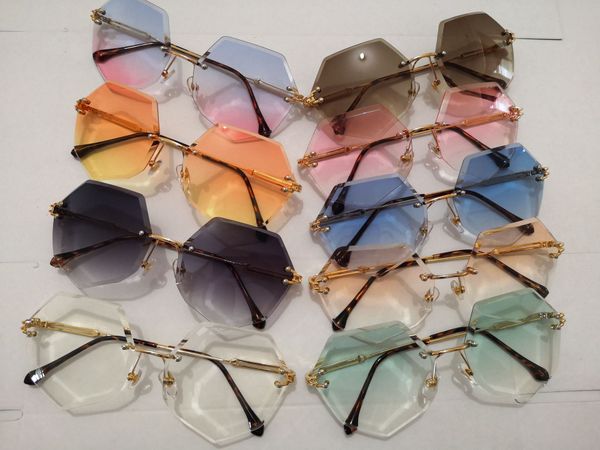 fashion lady poly frameless sunglasses ocean color lens sunglasses uv protection personality sun mirror, White;black
fashion lady poly frameless sunglasses ocean color lens sunglasses uv protection personality sun mirror, White;black