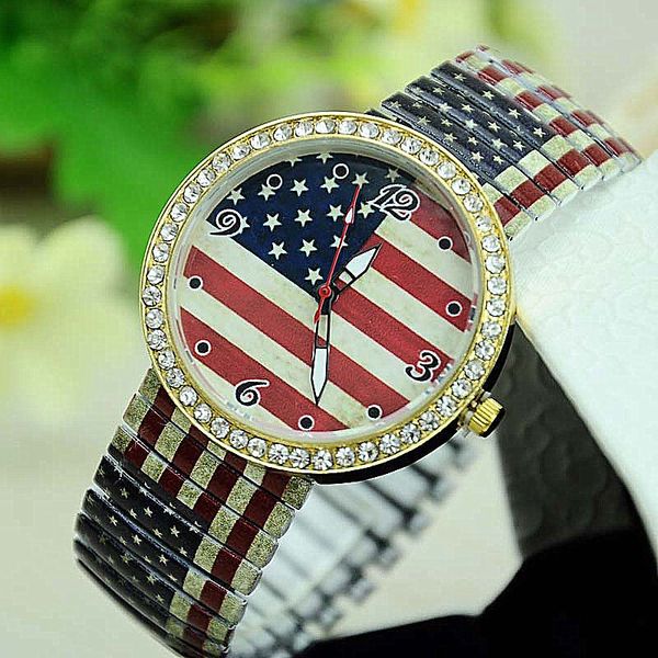 american flag pattern watches men women fashion watch student sports quartz wristwatches cool mens womens watches, Slivery;brown
american flag pattern watches men women fashion watch student sports quartz wristwatches cool mens womens watches, Slivery;brown