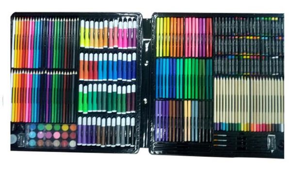 258 painting set super child painting stationery art brush crayon oily watercolor pen set palette dry powder pencil, Black;red
258 painting set super child painting stationery art brush crayon oily watercolor pen set palette dry powder pencil, Black;red