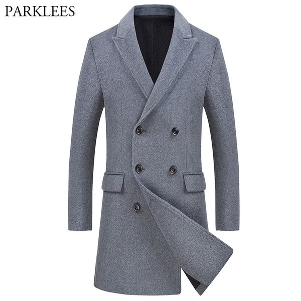 2018 autumn winter fashion new men's long woolen coat double breasted wool trench coats men casual slim fit pea coat windbreaker, Black
2018 autumn winter fashion new men's long woolen coat double breasted wool trench coats men casual slim fit pea coat windbreaker, Black