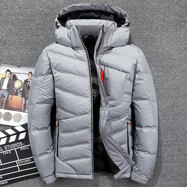 2018 men fashion brand down jacket winter down coat parka white duck short section thickening business jackets coat hood, Black
2018 men fashion brand down jacket winter down coat parka white duck short section thickening business jackets coat hood, Black