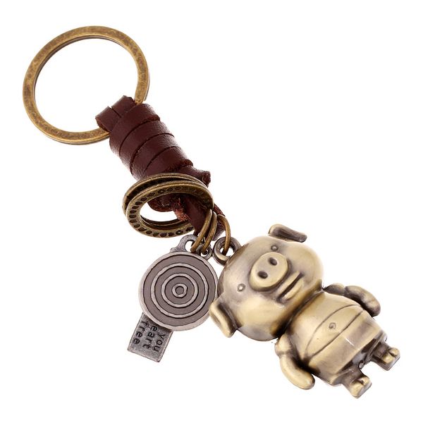 cute cartoon pig charms keychian leather punk keyring women men handbag pendant key chains rings holder animals lovers gifts, Silver
cute cartoon pig charms keychian leather punk keyring women men handbag pendant key chains rings holder animals lovers gifts, Silver