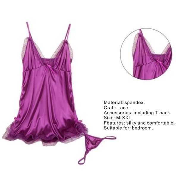 set gspot women's 7 babydoll new bow lace trim g-string chemise pyjamas nightwear satin colors sizes. pajamas 4 women's sibbn
set gspot women's 7 babydoll new bow lace trim g-string chemise pyjamas nightwear satin colors sizes. pajamas 4 women's sibbn