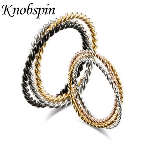 titanium steel three-ring spiral couple rings fashion simple men's and women's accessories jewelry finger ring anillo, Silver
titanium steel three-ring spiral couple rings fashion simple men's and women's accessories jewelry finger ring anillo, Silver
