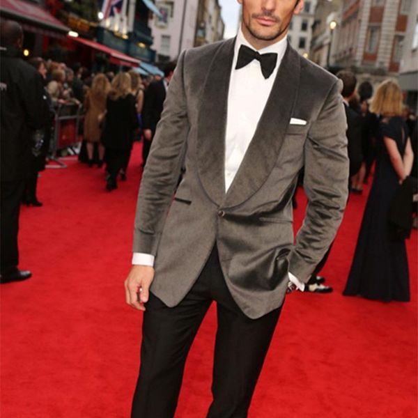grey velvet men suit blazer with black pants 2017 fashion men red carpet formal party tuxedo prom suits for (jacket+pants, White;black
grey velvet men suit blazer with black pants 2017 fashion men red carpet formal party tuxedo prom suits for (jacket+pants, White;black