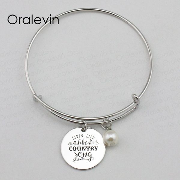 livin' life like country song inspirational hand stamped engraved pendant expandable wire bracelet jewelry,10pcs/lot, #ln2331b, Black
livin' life like country song inspirational hand stamped engraved pendant expandable wire bracelet jewelry,10pcs/lot, #ln2331b, Black