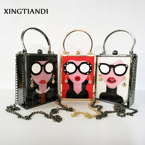 vintage acrylic evening bag women funny cute handbags white red mini party purse glasses girls chain day clutch
vintage acrylic evening bag women funny cute handbags white red mini party purse glasses girls chain day clutch