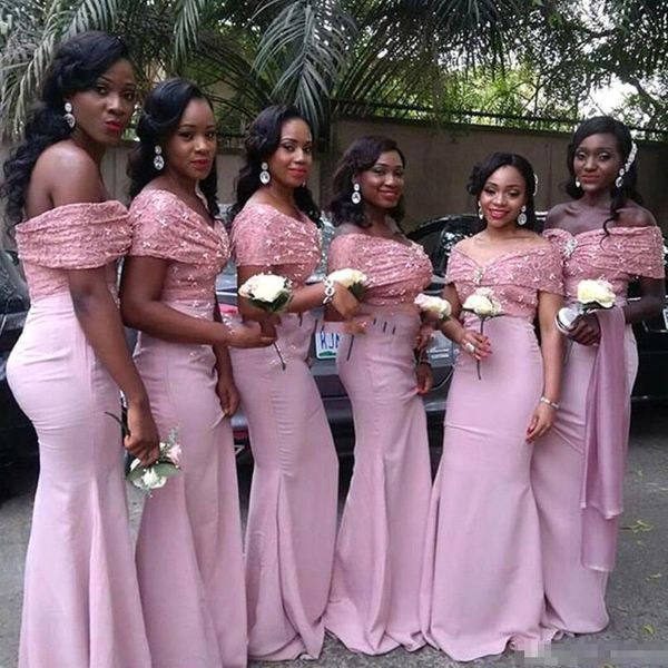 elegant off the shoulder mermaid bridesmaid dresses 2019 new sheath sweep train plus size maid of honor gown with brooch bc0201, White;pink
elegant off the shoulder mermaid bridesmaid dresses 2019 new sheath sweep train plus size maid of honor gown with brooch bc0201, White;pink