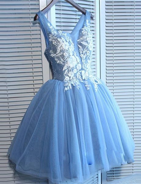 baby blue short homecoming dresses with appliques beads v neck sleeveless short prom dress a line zipper back cocktail party gowns, Blue;pink
baby blue short homecoming dresses with appliques beads v neck sleeveless short prom dress a line zipper back cocktail party gowns, Blue;pink
