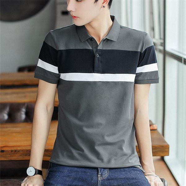 patchwork korean style male plus size shirt summer casual short sleeves slim cotton shirts, White;black
patchwork korean style male plus size shirt summer casual short sleeves slim cotton shirts, White;black