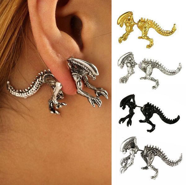 4 colors fashionable dinosaur piercing earring animal stud earrings punk cool ear stud ear jewelry fba drop shipping d558l, Golden;silver
4 colors fashionable dinosaur piercing earring animal stud earrings punk cool ear stud ear jewelry fba drop shipping d558l, Golden;silver