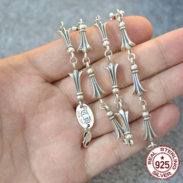 100% s925 sterling silver necklace personality fashion classic punk jewelry bamboo cross tail flower shape to send a gift hot
100% s925 sterling silver necklace personality fashion classic punk jewelry bamboo cross tail flower shape to send a gift hot