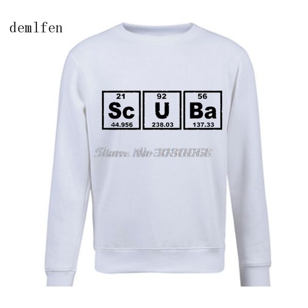 novelty scuba divers periodic s present funny hoodies spring men cotton o-neck pullover sweatshirts, Black
novelty scuba divers periodic s present funny hoodies spring men cotton o-neck pullover sweatshirts, Black