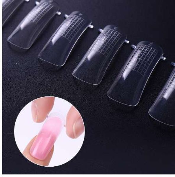 100pcs jelly poly gel false nail tips clear french full cover acrylic nails mold with scale tools nail art tips model, Red;gold
100pcs jelly poly gel false nail tips clear french full cover acrylic nails mold with scale tools nail art tips model, Red;gold