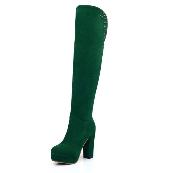 autumn and winter popular solid color over the knee boots super wild thick with long tube rhinestone women's boots 40-43, Black
autumn and winter popular solid color over the knee boots super wild thick with long tube rhinestone women's boots 40-43, Black