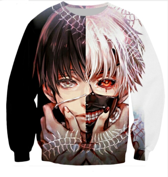 wholesale-fashion womens/mens anime tokyo ghoul funny 3d print casual sweatshirt plus size qq06, Black
wholesale-fashion womens/mens anime tokyo ghoul funny 3d print casual sweatshirt plus size qq06, Black