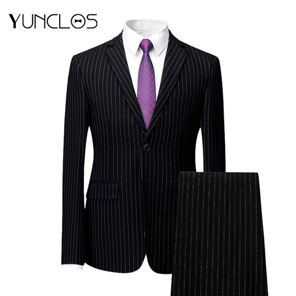 yunclos 2018 autumn winter men suits single breasted strip business suits wedding party dress casual slim men suit tuexdos, White;black
yunclos 2018 autumn winter men suits single breasted strip business suits wedding party dress casual slim men suit tuexdos, White;black