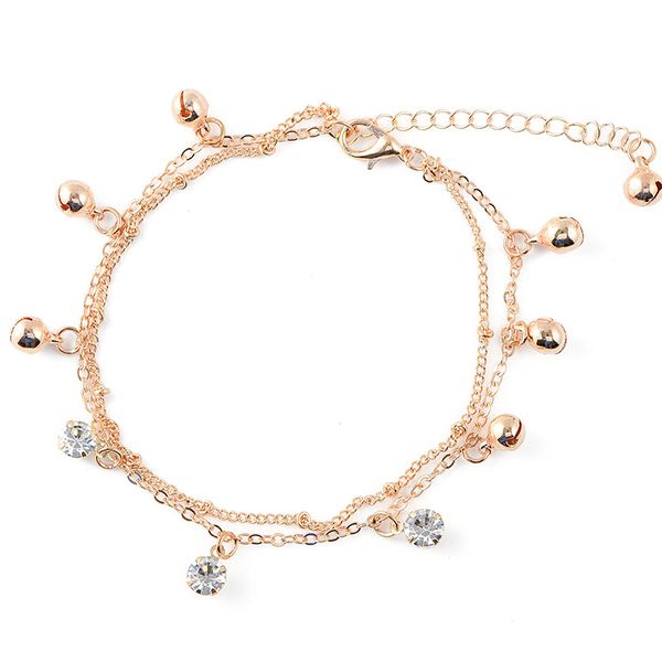 fashion two layers small bell crystal charm anklets chain beach foot bracelet jewelry for women originality anklet, Red;blue
fashion two layers small bell crystal charm anklets chain beach foot bracelet jewelry for women originality anklet, Red;blue