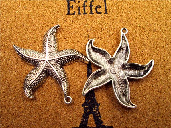 9pcs--large starfish charms, antique tibetan silver tone starfish charms pendant 48x43mm, Bronze;silver
9pcs--large starfish charms, antique tibetan silver tone starfish charms pendant 48x43mm, Bronze;silver