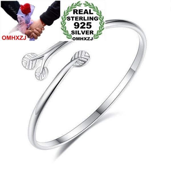 omhxzj wholesale fashion geometric lucky leaves woman kpop star fine 999 sterling silver opening bracelet bangles gift sz25, Golden;silver
omhxzj wholesale fashion geometric lucky leaves woman kpop star fine 999 sterling silver opening bracelet bangles gift sz25, Golden;silver