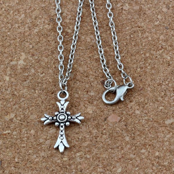 24pcs / lot ancient silver alloy crucifix cross charms pendant necklaces 18 inches chains jewelry diy a-269d
24pcs / lot ancient silver alloy crucifix cross charms pendant necklaces 18 inches chains jewelry diy a-269d