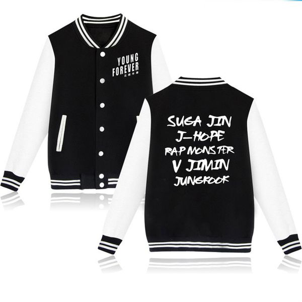 hip hop winter jacket women bts kpop baseball jacket bts album young forever print basic streetwear style coat women sweatshirt
hip hop winter jacket women bts kpop baseball jacket bts album young forever print basic streetwear style coat women sweatshirt