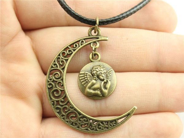 wysiwyg 5 pieces leather chain necklaces pendants choker collar pendant necklace women angel 15mm n6-a11573-a10517, Golden;silver
wysiwyg 5 pieces leather chain necklaces pendants choker collar pendant necklace women angel 15mm n6-a11573-a10517, Golden;silver