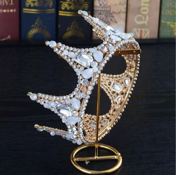 new princess crystal crown hoop baroque wedding dress accessories crown crown, Silver
new princess crystal crown hoop baroque wedding dress accessories crown crown, Silver