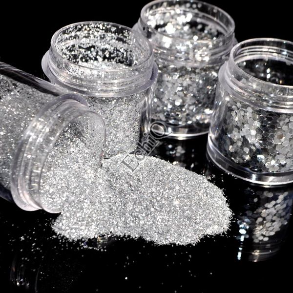 hexagon glitter powder shining sugar sequins glitter dust powder silver gray color manicure nail art decoration 4 sizes, Silver;gold
hexagon glitter powder shining sugar sequins glitter dust powder silver gray color manicure nail art decoration 4 sizes, Silver;gold