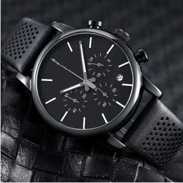 Limited Edition high quality 6 needles 41mm Leather band dial Waterproof Movement Quartz Watch Casual Sport Wrist Watch Men watch
Limited Edition high quality 6 needles 41mm Leather band dial Waterproof Movement Quartz Watch Casual Sport Wrist Watch Men watch