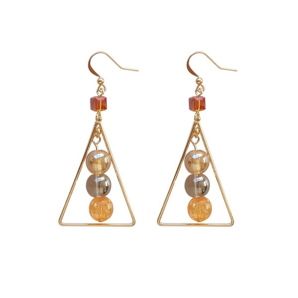 new fashion original design temperament petty bourgeois champagne beads geometric triangle earrings crystal square earrings ear accessories, Silver
new fashion original design temperament petty bourgeois champagne beads geometric triangle earrings crystal square earrings ear accessories, Silver