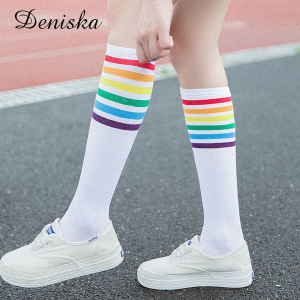 japanese women's rainbow striped stockings fall cute women students girls colorful stripes black white cotton knee socks
japanese women's rainbow striped stockings fall cute women students girls colorful stripes black white cotton knee socks