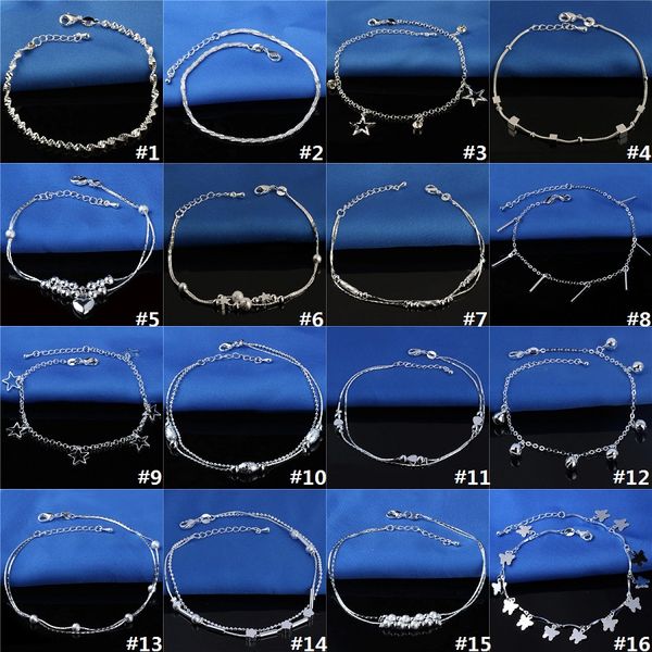 selling stamped 925 sterling silver anklets for womens simple beads silver chain anklet ankle foot jewelry d0510, Red;blue
selling stamped 925 sterling silver anklets for womens simple beads silver chain anklet ankle foot jewelry d0510, Red;blue