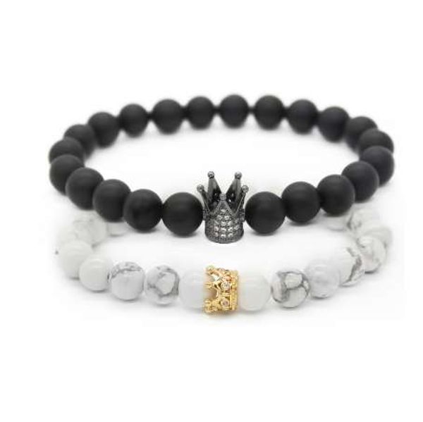 valentine's day couple his and hers bracelets distance black & white beads cz crown king charm stone bracelet lovers mbr170283, Golden;silver
valentine's day couple his and hers bracelets distance black & white beads cz crown king charm stone bracelet lovers mbr170283, Golden;silver