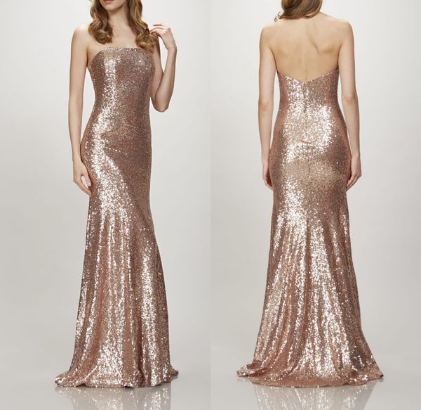 rose gold sequins bridesmaid dress mermaid strapless shining sequins sweep train long wedding party dress black.light sky blue,red, White;pink
rose gold sequins bridesmaid dress mermaid strapless shining sequins sweep train long wedding party dress black.light sky blue,red, White;pink